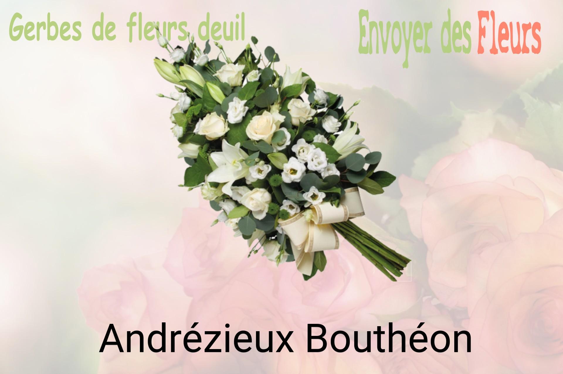 Gerbe de fleurs de deuil livrée à Andrézieux-Bouthéon